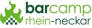 Schriftzug Barcamp Rhein-Neckar mit Logo